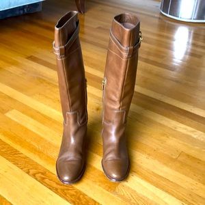 Coach Brown leather boots 8.5